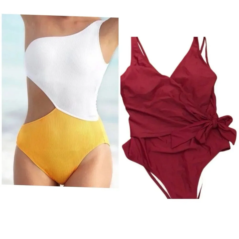 BUNDLE OF 2  CUPSHE  LARGE ONE PIECE SWIMSUITS